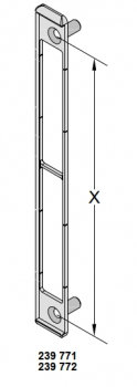 Schüco Dübelplatte, 239 771, 221 mm, ADS HD