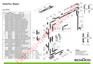 Schüco Kippauflaufbock Universal, 98050100, schwarz, Schüco VarioTec