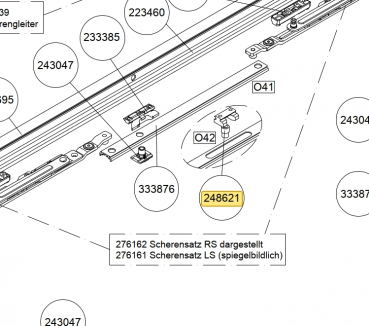 Schüco FR-Zentrierung, 248621, für PASK