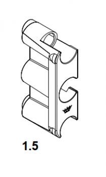 Schüco Griffadapter für Getriebe D7, 28733000, Schüco VarioTec