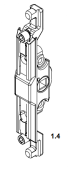 Schüco Kammergetriebe D7 ohne Fehlbediensperre, 28728100, Silber, Schüco VarioTec