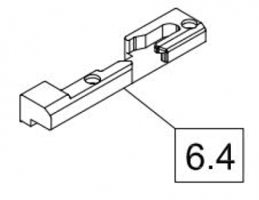 Schüco Kipp-Auflaufbock rechts, AS60, 98050134, Schüco Systembeschlag Basic