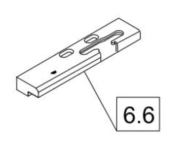 Schüco Kipp-Auflaufbock links, CT70, 25493100, Schüco Systembeschlag Basic