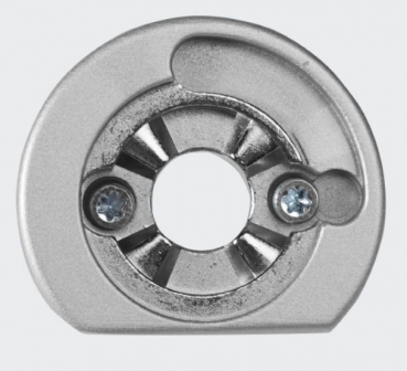 Schüco RC Befestigungsrosette, Edelstahl (INOX), rechts, 247670