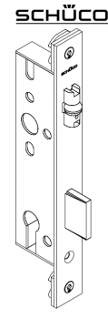 Schüco Rollen-Fallenschloss, 241 520, ADS 65.NI