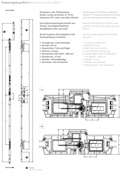 Schüco Stulpverriegelung (RC2), 25887800 DIN LS