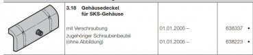 Hörmann Gehäuseoberteil für SKS-EZS Gehäuse, 638337