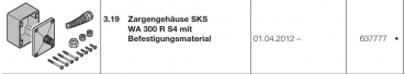 Hörmann Zargengehäuse SKS WA 300 R S4  mit Befestigungsmaterial, 637777