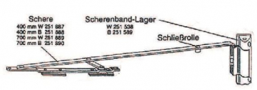 Schüco Scherenlager in weiß mit der Artikelnummer 251538 ist nicht mehr lieferbar-es wurde ersetzt durch die Artikelnummer 253176, Ersatzteil, Schüco, Scherenlager, 25153800, 25317600