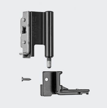 Schüco Ecklager, 130 kg, rechts, 275566 Tiefschwarz für Aluminiumfenster