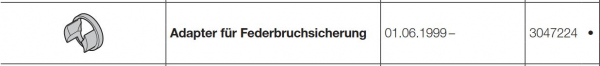 Hörmann Adapter für Federbruchsicherung  für Baureihe 40, 3047224