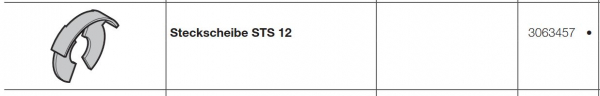 Hörmann Steckscheibe STS 12, 3063457,  als Sicherungsscheibe für Bolzen