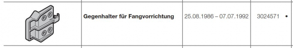 Hörmann Gegenhalter für Fangvorrichtung für Baureihe 20, 3024571