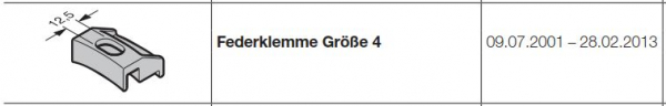 Hörmann Federklemme Größe 4 für die Baureihe 30, 40, 50, 60, 3038602