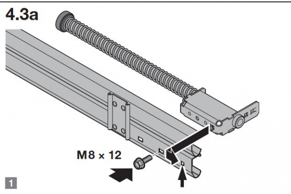 Hörmann Federpuffer, komplett, lang für die Baureihe 60, 3096349