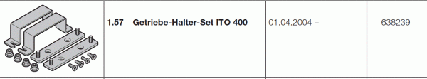 Hörmann Getriebehalterset ITO 400 / 500 FU, 698239