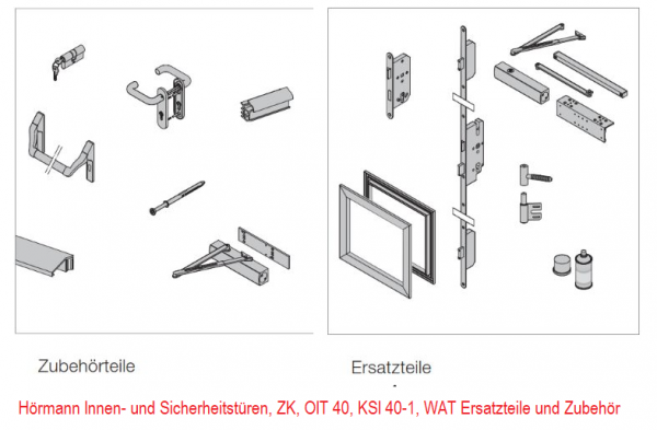 Hörmann Innen- und Sicherheitstüren, ZK, OIT 40, KSI 40-1, WAT, Ersatzteile und Zubehörteile.