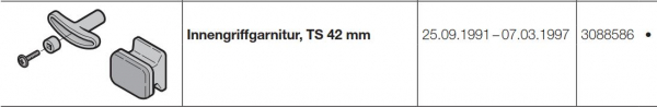 Hörmann Innengriffgarnitur, TS 42 mm, Baureihe 30 (Privat-Tor), 3088586
