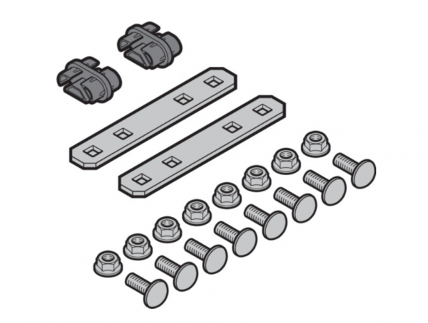 Hörmann Set: Laufschienenverbinder, 4004860, (HST42), Seiten-Sektionaltor