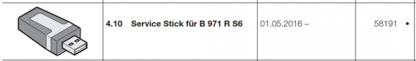 Hörmann Service Stick für Steuerung B971, R S6, 58191