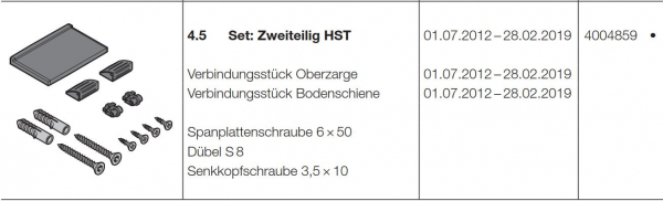 Hörmann Set: Zweiteilig (HST 42) BR10, Seiten-Sektionaltor, 4004859