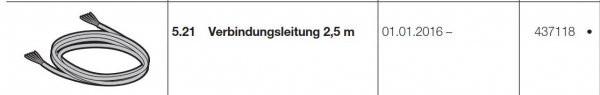 Hörmann Verbindungsleitung 2,5 m TD HG 75 TD, 437118