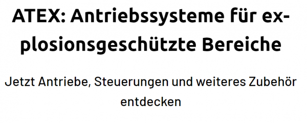 Marantec Atex, STA 1-11-24, KU Ex e Sektionaltorantrieb,190734, mit Notkurbel