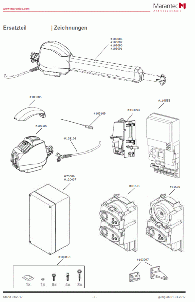 Marantec-EPL-Comfort-525-525L-530-530L-DE- Ersatzteilliste PDF