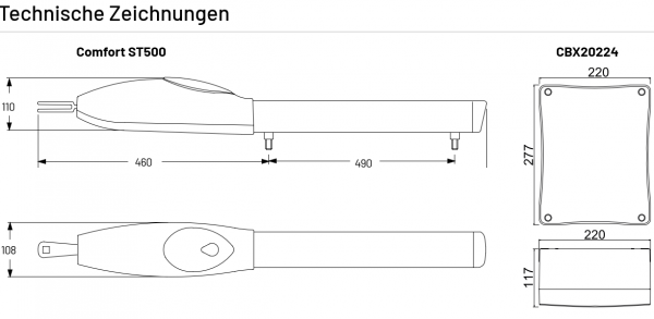 Marantec Drehtorantrieb Comfort ST 500, 178377