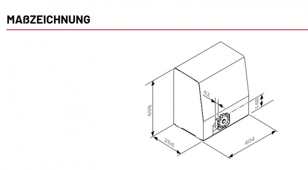 Marantec Dynamic 736 Schiebetorantrieb für schwere Tore, 116038