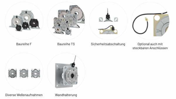 Marantec Fangvorrichtungen - TSMarantec Fangvorrichtungen für Rolltorantriebe- TSN0-A, Vierkant 13, mit Mikroschalter