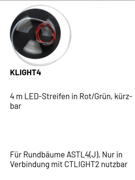 Marantec KLIGHT4, 4 m LED-Streifen in Rot/Grün, 178424 kürzbar