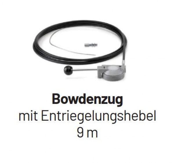 Marantec / MFZOvitor Federrückstellung STA-FDO Bowdenzug mit Entriegelungshebel 9 m, 182777