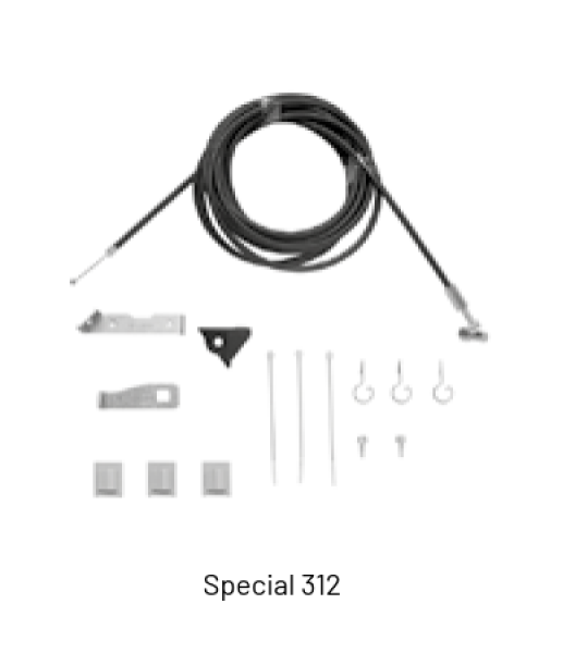 Marantec Notentriegelung, Special 312, für Schwingtore, 4,5 m Bowdenzug für Torgriffe, 182025