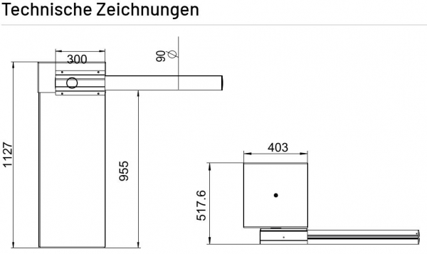 Marantec Parc 300 Antrieb für Schrankenbäume bis 8 m, 179009