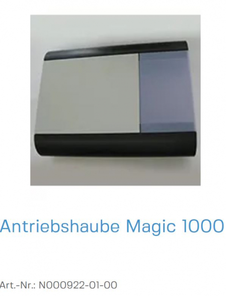 Normstahl Antriebshaube Magic 1000 komplett mit Lichtscheibe, N000922-01-00