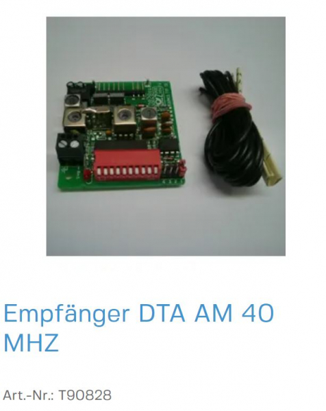 Normstahl Empfänger DTA AM 40 MHZ, T90828