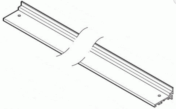 Normstahl Halteleiste Sturzdichtung L=6000mm, für Seitensektionaltor Top 08.1997-11.2012, A372390,