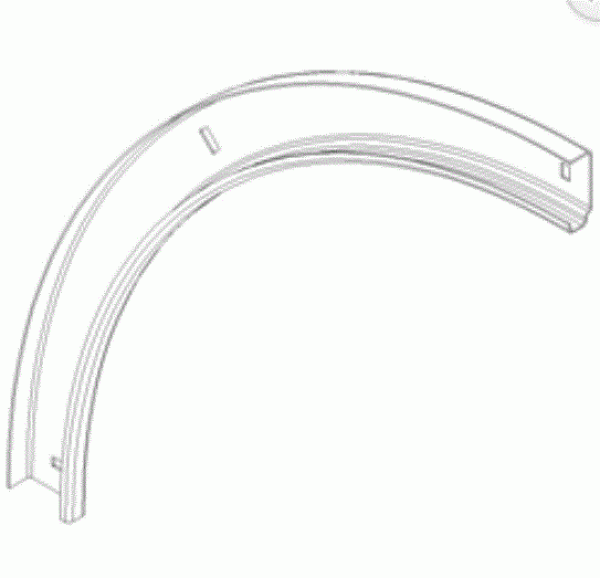 Normstahl Kurvenbogen g60  für Torblattstärke: 42mm  links und rechts verwendbar, g30 ab Baujahr 08/2003 - 01/2007, g60, K085669