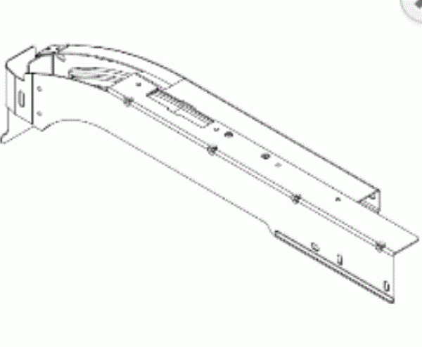 Normstahl Laufschienenverlängerung G60 links, ab 05/10 für  g30 ab Baujahr 08/2003 - 01/2007 für g60,  K085633