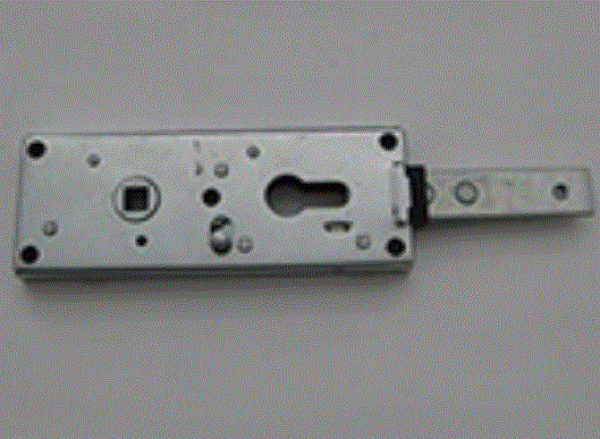 Normstahl Schloss ohne Zylinder passend für HAHN-Zylinder ab BJ 1966, für  Seitensektionaltor SSD kleiner 07.1997, Schwingtor variant
