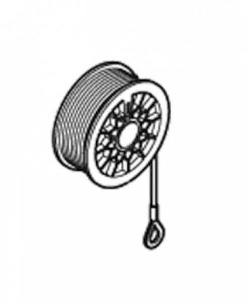 Normstahl Seiltrommel rechts mit Seil für DST- CEN und ES100 für Deckensektionaltor, A702340