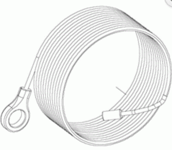 Normstahl Tragseile für Torsionsfeder TOR (Paar) Länge: 6300 mm Torhöhe: bis 2500 mm Niedrigsturz g30, 08-2003-01-2007, g60, K080481