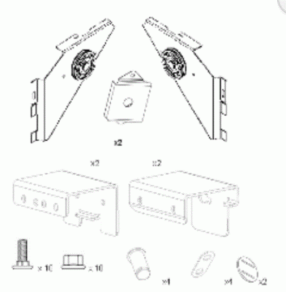 Normstahl Zubehör Set TEL Zugfeder, Niedrigsturz, ohne Seile, g30 08/2003 - 01/2007, g60, K082771