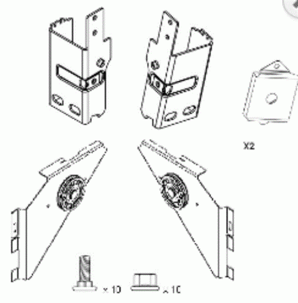 Normstahl Zubehör Set TOR Torsionsfeder Niedrigsturz, ohne Seile, g30  Baujahr: 08/2003 - 01/2007, g60, K082772