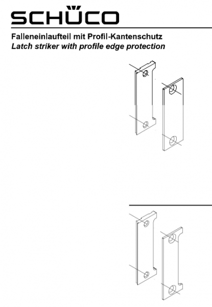 Schüco ADS HD, E-Öffner, Schließplatten, Triebriegelschlösser, PDFs