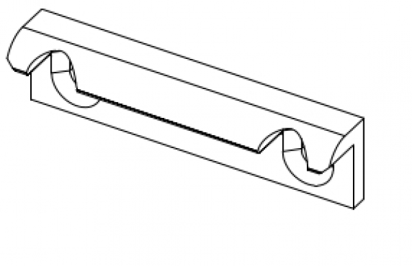 Schüco Aufschraubstück 3,4 mm, 279 605, ADS HD