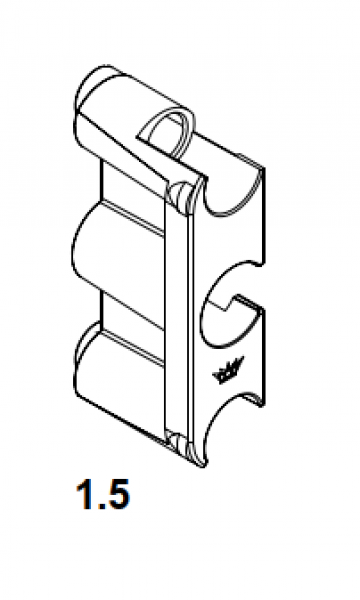 Schüco Griffadapter für Getriebe D7, 28733100, Schüco VarioTec