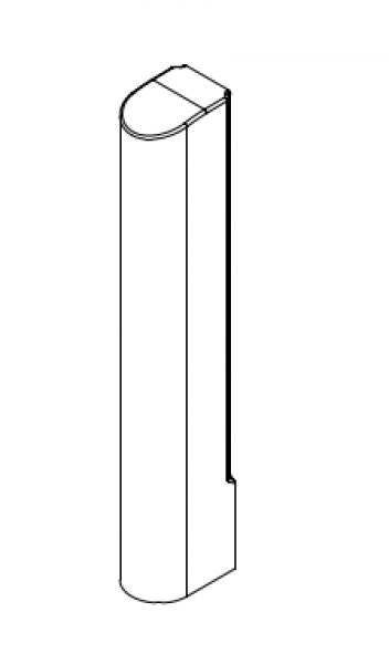 Schüco Kappe Flügellager Standard, Weiß, 25441100, Schüco VarioTec