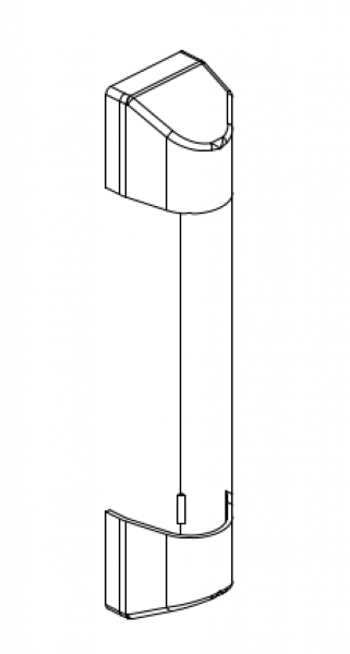 Schüco Kappe Scherenlager Standard, 25439900, weiß, Schüco VarioTec